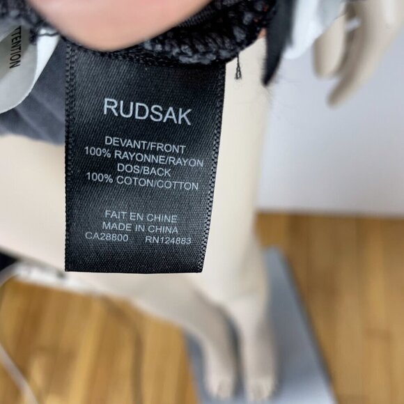 RUDSAK Sheer Back Lace Boho Beach Luxury Maxi Cover up Dress Charcoal sz XS - S - Picture 12 of 14